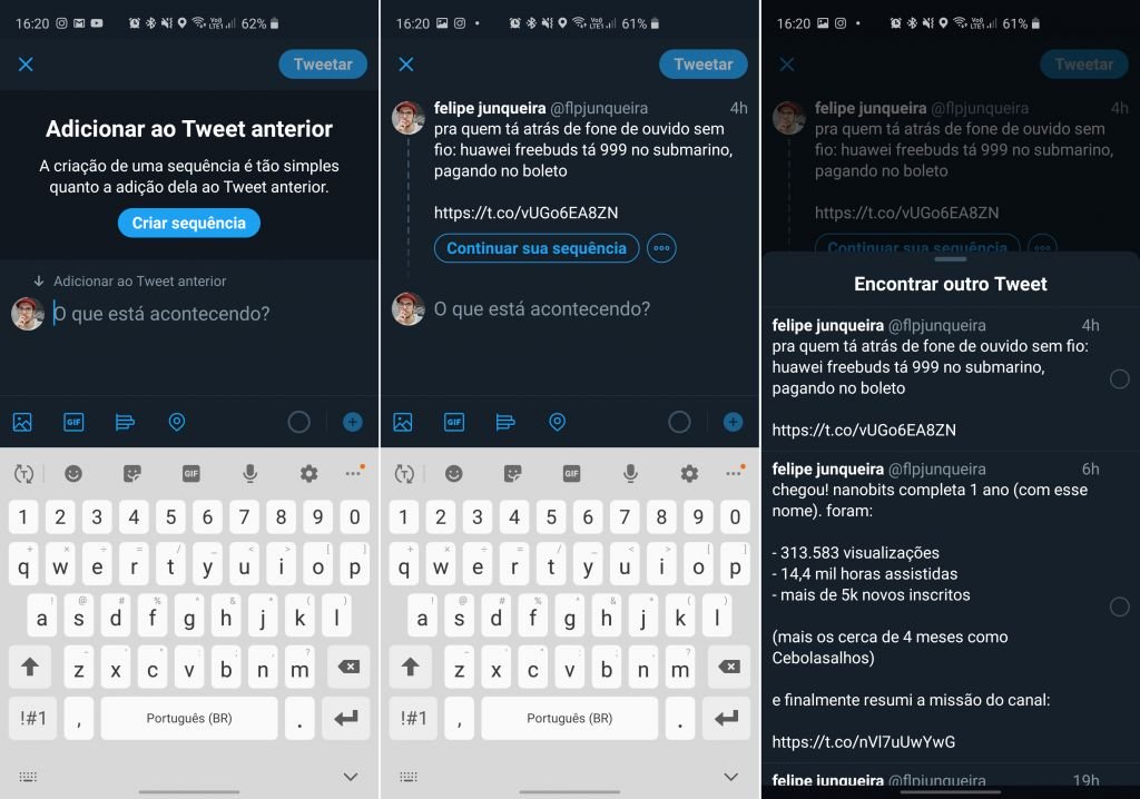 Twitter anuncia novo recurso para facilitar a inclusão tweets sequenciais - 2