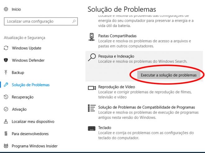 Windows 10: como resolver o problema na barra de pesquisa - 5
