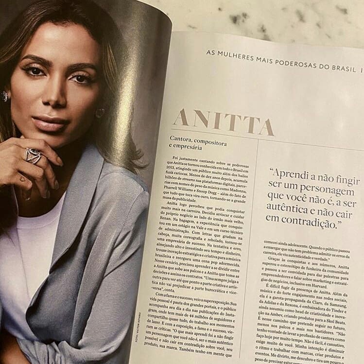 Anitta é uma das mulheres mais poderosas do Brasil, aponta Forbes - 1