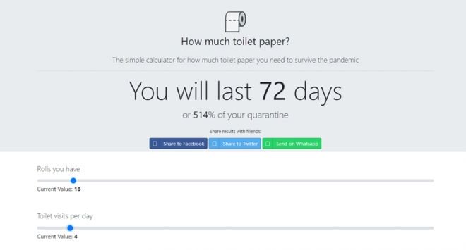 Calculadoras online: de quanto papel higiênico você precisa no isolamento? - 2