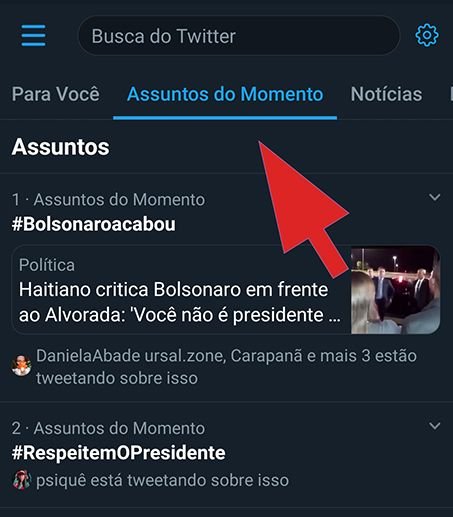 Como acessar os Trending Topics do Twitter em qualquer celular - 3