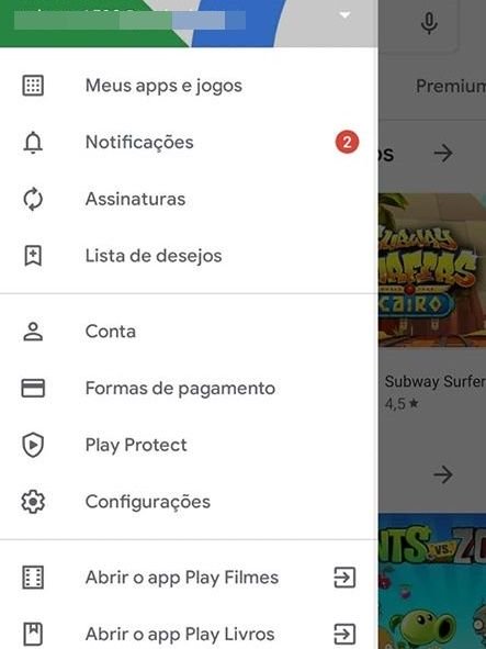 Como usar o modo escuro da Google Play Store