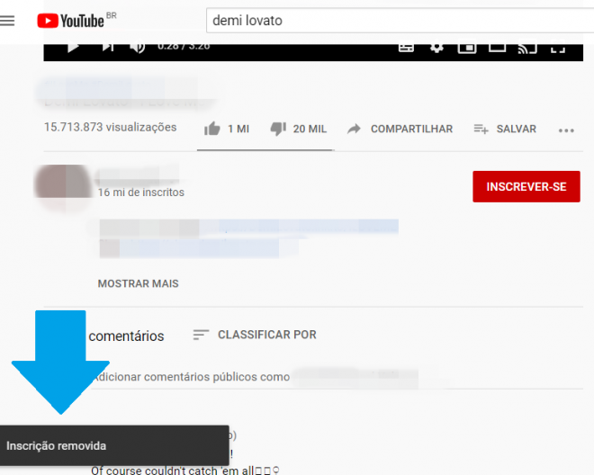 Como cancelar sua inscrição em um canal do YouTube - 5