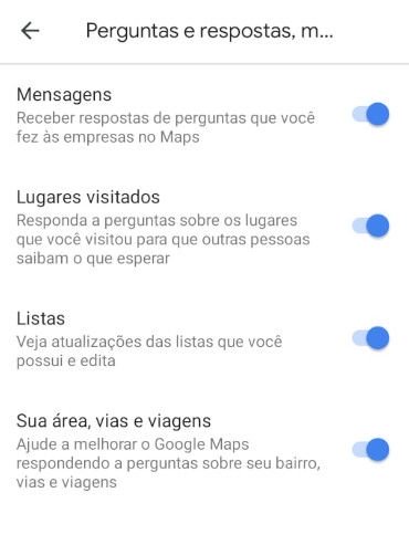 Como desativar perguntas sobre locais que você visitou no Google Maps - 6