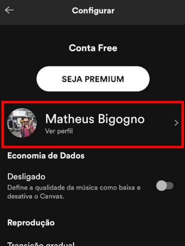 Como editar, personalizar e compartilhar seu perfil do Spotify pelo app - 3