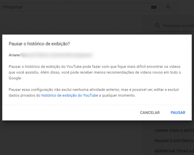 Como limpar o histórico de vídeos assistidos no YouTube e ter mais privacidade - 8