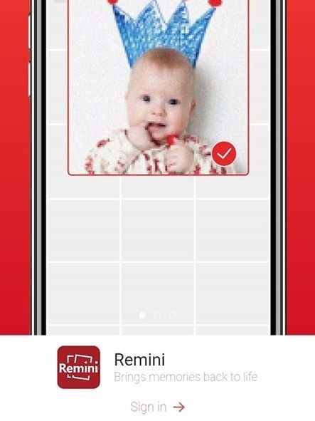 Como restaurar fotos antigas ou borradas através do aplicativo Remini - 4