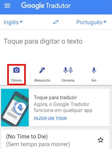 Google Tradutor: como traduzir textos que estão em fotos - 4