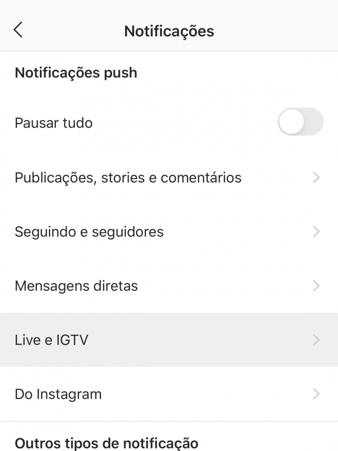 Instagram Stories: como desativar notificações de vídeos ao vivo - 6