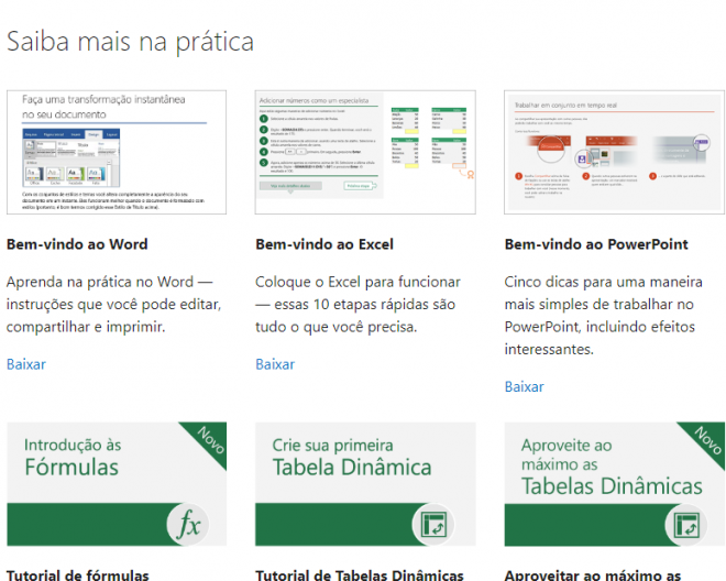 Pacote Office: como fazer os cursos gratuitos oferecidos pela Microsoft - 3