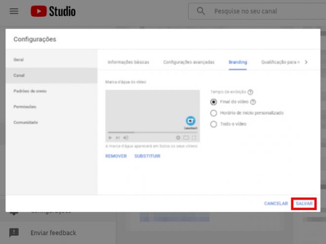 Saiba como colocar marca d'água em vídeos do YouTube - 6