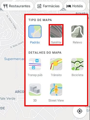 Saiba como ver o mapa do Google Maps no modo satélite no celular e PC - 3