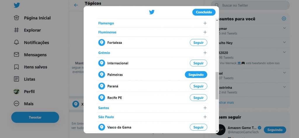 Twitter disponibiliza seleção de tópicos para usuários brasileiros - 3