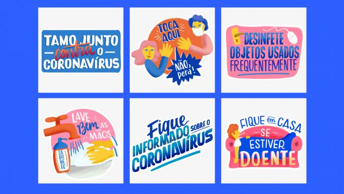 WhatsApp e Ministério da Saúde lançam figurinhas com dicas contra o Coronavírus - 1