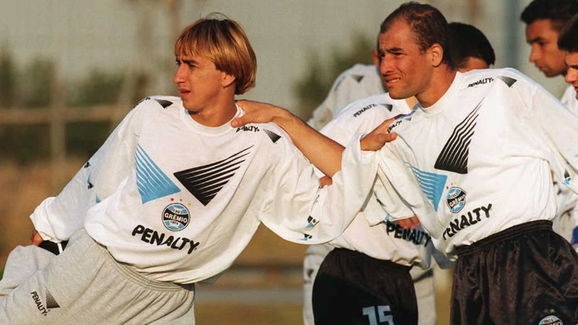 Brazilian football team Gremio players Paulo Numes