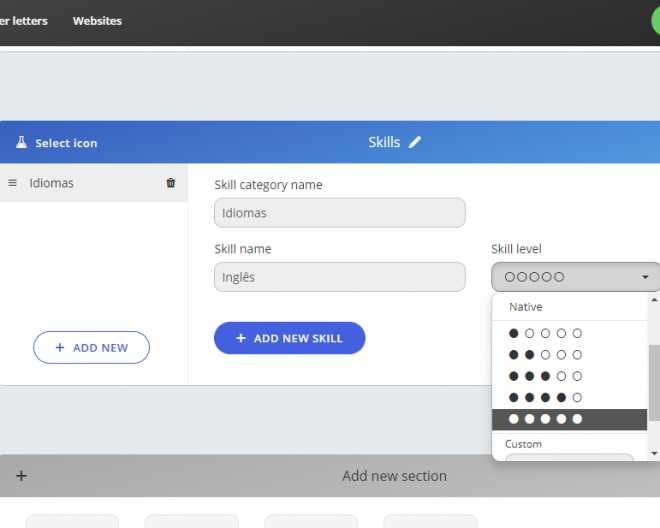 Como criar um currículo online e gratuito usando a plataforma Kickresume - 10
