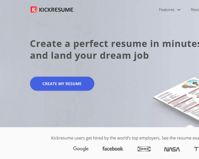 Como criar um currículo online e gratuito usando a plataforma Kickresume - 2