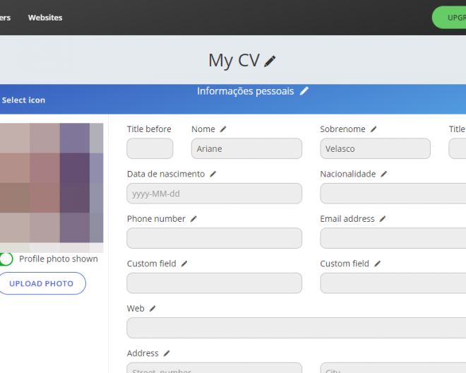 Como criar um currículo online e gratuito usando a plataforma Kickresume - 7