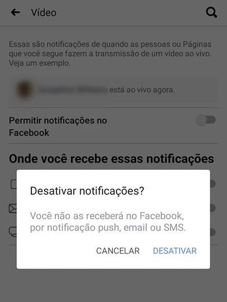 Como desativar as notificações de vídeos ao vivo no Facebook - 10