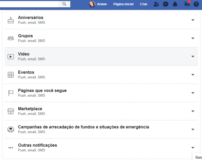 Como desativar as notificações de vídeos ao vivo no Facebook - 4