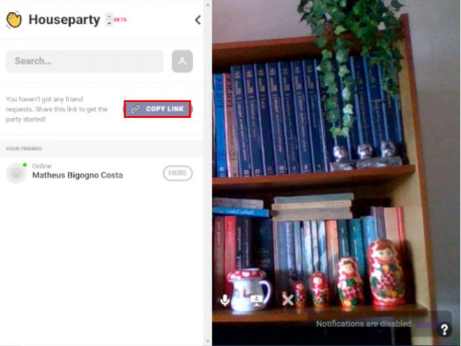 Como se conectar aos amigos no isolamento com o app Houseparty - 7