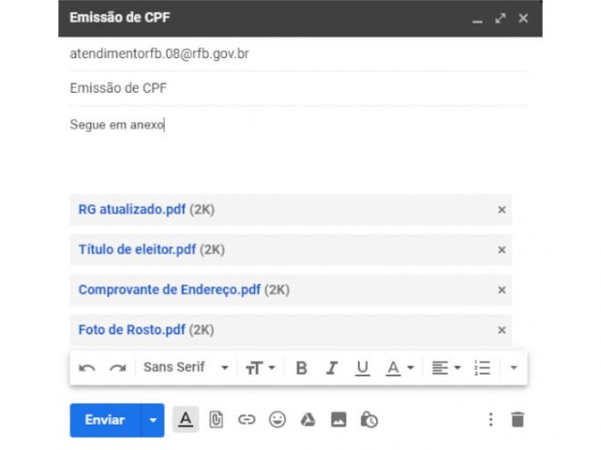 Como tirar um novo CPF gratuitamente através do e-mail da Receita Federal - 2