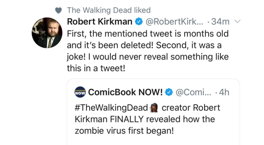 Criador de The Walking Dead diz que resposta para grande mistério é uma piada - 2