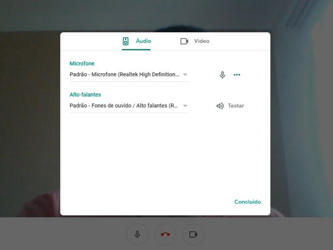 Google Meet: como alterar as configurações de áudio e vídeo - 3
