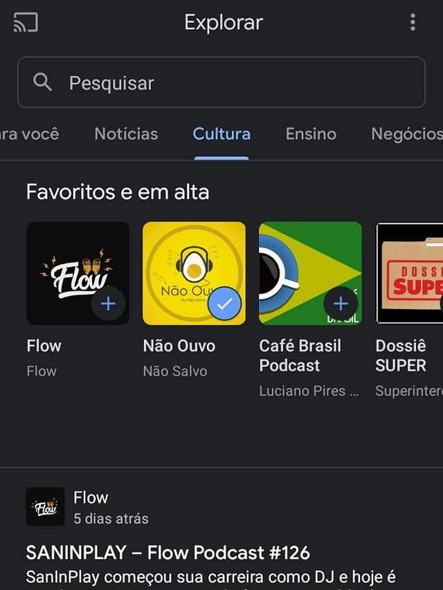 Google Podcasts: como explorar o app e ouvir seus episódios favoritos no celular - 3