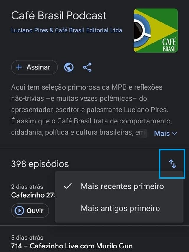 Google Podcasts: como explorar o app e ouvir seus episódios favoritos no celular - 7