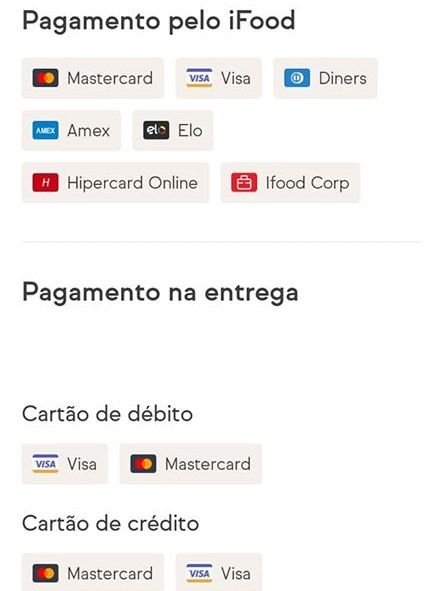 iFood: como saber quais são as formas de pagamento de um restaurante - 3