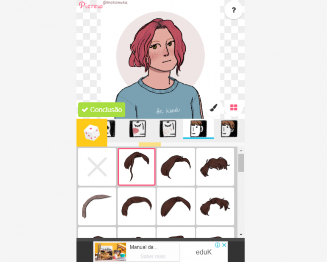Makowka oc maker: como fazer seu avatar personalizado com efeito de desenho - 13