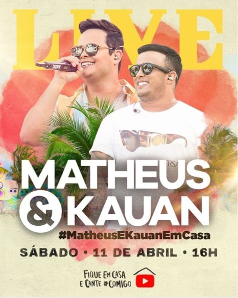 Matheus e Kauan farão live com mais de três horas! - 1