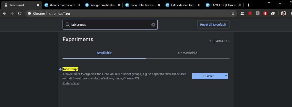 Nova função do Chrome facilita a organização das abas abertas - 4