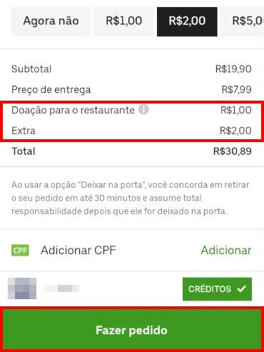 Uber Eats: como fazer uma doação a seus restaurantes favoritos - 7