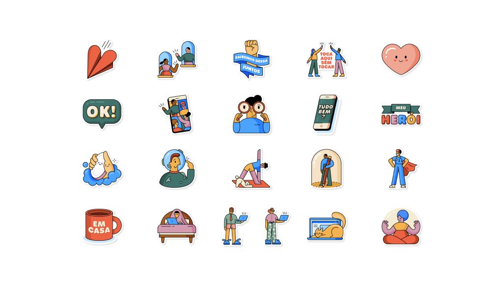 WhatsApp ganha pacote de figurinhas para aproximar pessoas durante o isolamento - 2