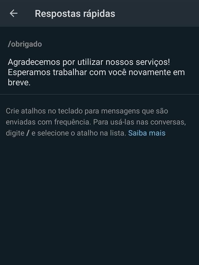 Como configurar uma mensagem automática no WhatsApp - 12