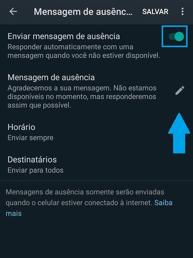 Como configurar uma mensagem automática no WhatsApp - 5