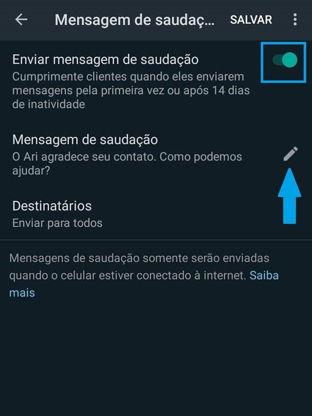 Como configurar uma mensagem automática no WhatsApp - 8