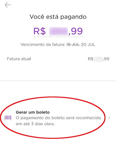 Como gerar segunda via do boleto do Nubank - 6