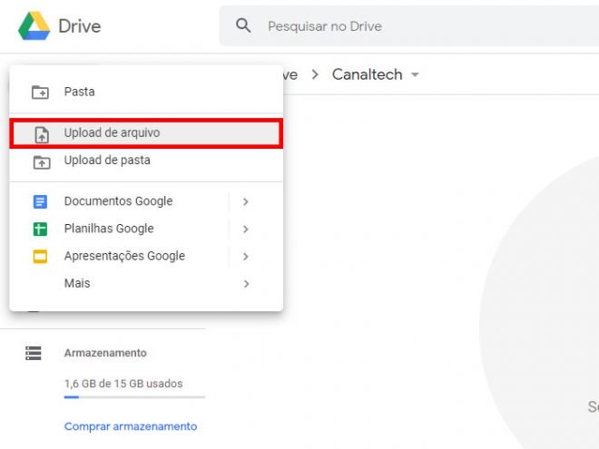 Como salvar documentos no Google Drive e abrir com o Google Docs - 3