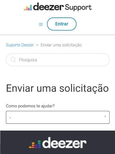 Deezer: como reportar erros - 2
