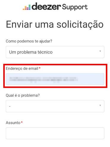 Deezer: como reportar erros - 4