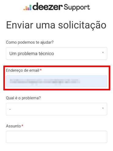 Deezer: como reportar erros - 4