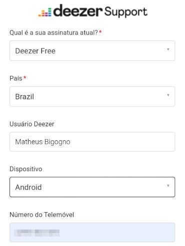 Deezer: como reportar erros - 7
