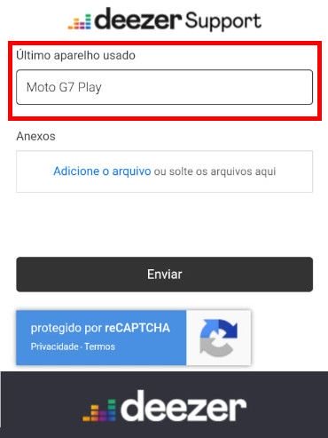 Deezer: como reportar erros - 8