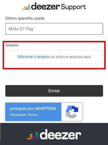 Deezer: como reportar erros - 9