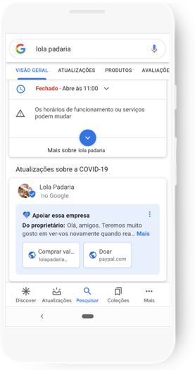 Novo recurso do Google facilita doações a pequenas empresas em tempos de crise - 2