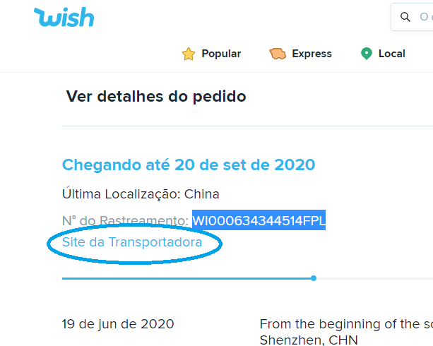 Saiba como rastrear seus pedidos no Wish pelo aplicativo e site - 11