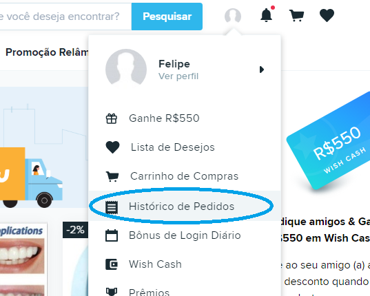 Saiba como rastrear seus pedidos no Wish pelo aplicativo e site - 9